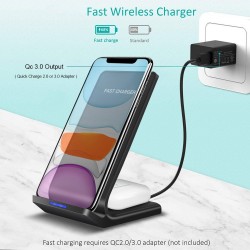 15W - 2 in 1 - Qi Wireless Charger - Samsung S10 - S20Chargers