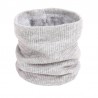 Knitted warm round scarf with plush - unisexScarves