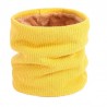 Knitted warm round scarf with plush - unisexScarves