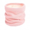 Knitted warm round scarf with plush - unisexScarves