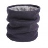 Knitted warm round scarf with plush - unisexScarves
