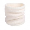 Knitted warm round scarf with plush - unisexScarves