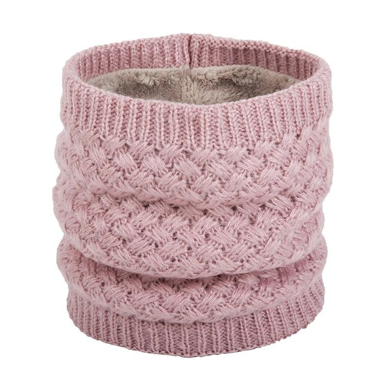 Warm round knitted scarf - unisexScarves