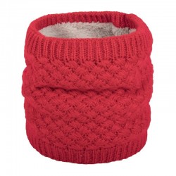 Warm round knitted scarf - unisexScarves