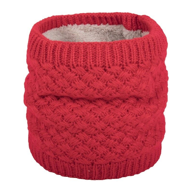 Warm round knitted scarf - unisexScarves