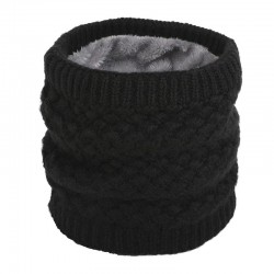 Warm round knitted scarf - unisexScarves