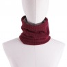 Knitted warm scarf with plush - unisexScarves