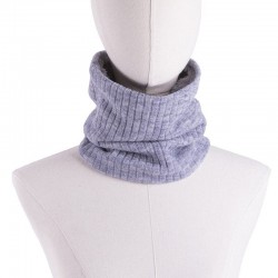 Knitted warm scarf with plush - unisexScarves