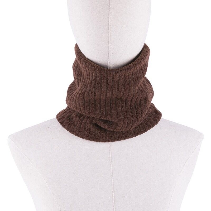 Knitted warm scarf with plush - unisexScarves