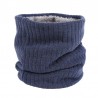Knitted warm scarf with plush - unisexScarves
