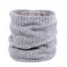 Knitted warm scarf with plush - unisexScarves