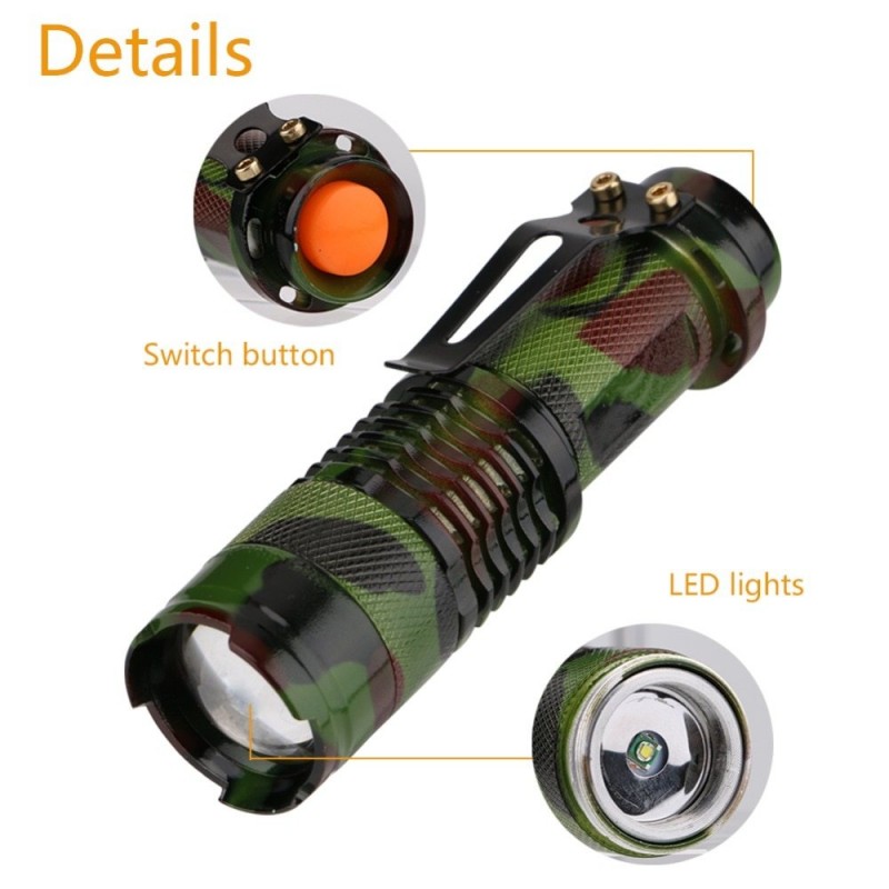 1000LM - Flashlight - Waterproof - Camouflage - LEDTorches