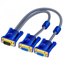 VGA splitter cable - male to dual female - HD 1080PCables