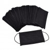 Protective face / mouth mask - disposable - 3-layer - black - 5 - 500 piecesMouth masks