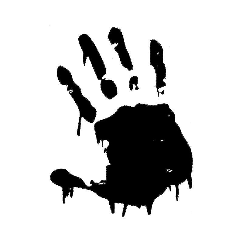 Bloody hand - vinyl car stickerStickers