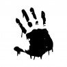 Bloody hand - vinyl car stickerStickers