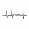 Life Goes On / heartbeat - vinyl car stickerStickers