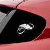 Bird feather - vinyl car stickerStickers