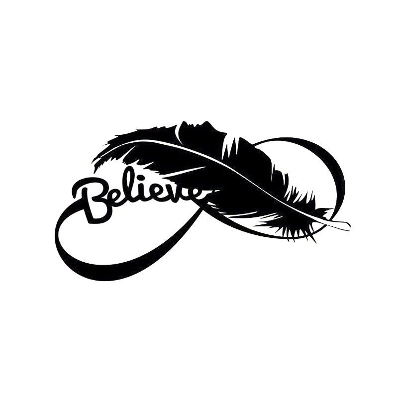 Bird feather - vinyl car stickerStickers