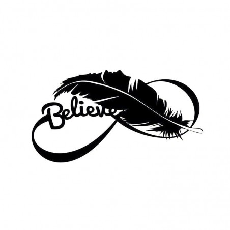 Bird feather - vinyl car stickerStickers
