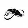 Bird feather - vinyl car stickerStickers