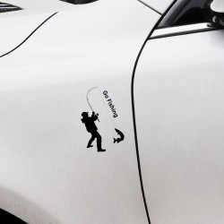Go Fishing - car sticker - 9.2 * 15.2cmStickers