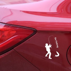 Go Fishing - car sticker - 9.2 * 15.2cmStickers