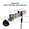 Wired in-ear headphones with microphone - dual drive bass - headsetEar- & Headphones