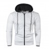 Warm hoodie with zipper - long sleeve - polka-dot printHoodies & Sweatshirt
