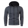Warm hoodie with zipper - long sleeve - polka-dot printHoodies & Sweatshirt