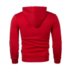 Warm hoodie with zipper - long sleeve - polka-dot printHoodies & Sweatshirt