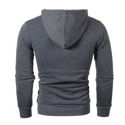 Warm hoodie with zipper - long sleeve - polka-dot printHoodies & Sweatshirt