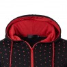 Warm hoodie with zipper - long sleeve - polka-dot printHoodies & Sweatshirt