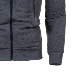 Warm hoodie with zipper - long sleeve - polka-dot printHoodies & Sweatshirt