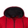 Warm hoodie with zipper - long sleeve - polka-dot printHoodies & Sweatshirt