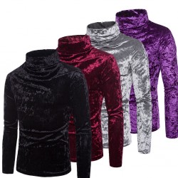 Warm turtleneck - sweater - shiny cottonHoodies & Sweatshirt