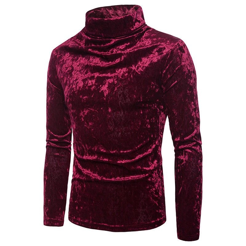 Warm turtleneck - sweater - shiny cottonHoodies & Sweatshirt
