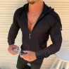 Long sleeve hoodie - with zipper - slimHoodies & Sweatshirt