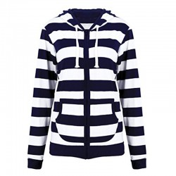Striped hoodie - with zipperHoodies & Sweatshirt