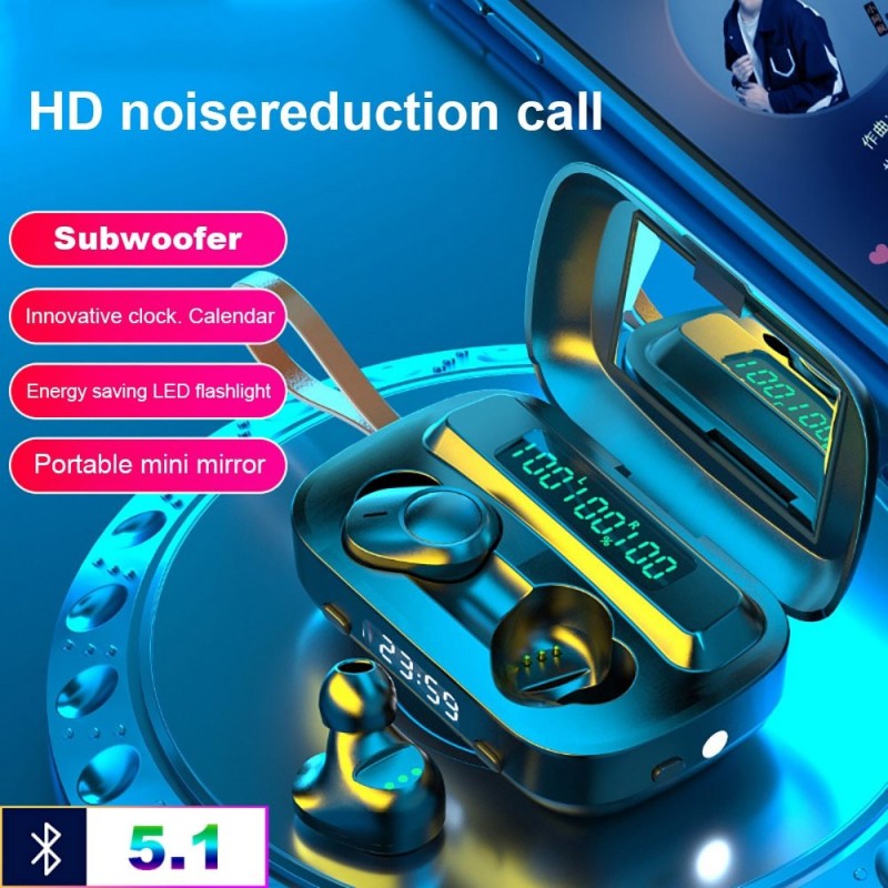 TWS - wireless - Bluetooth mini earphones - waterproof - LED displayEar- & Headphones TWS - wireless - Bluetooth mini earphones - waterproof - LED displayEar- & Headphones