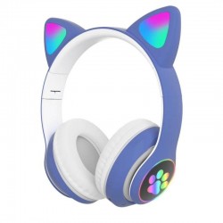 Wireless headphones - LED - Bluetooth - noise cancelling - support TF card - 3.5mm jack - cat earsEar- & Headphones