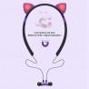 Bluetooth - wireless headset - microphone - in-ear headphones - Led luminous cat earsEar- & Headphones
