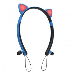 Bluetooth - wireless headset - microphone - in-ear headphones - Led luminous cat earsEar- & Headphones