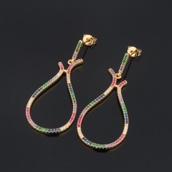 Big pendant earrings - multicoloredEarrings