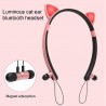 Bluetooth - wireless headset - microphone - in-ear headphones - Led luminous cat earsEar- & Headphones