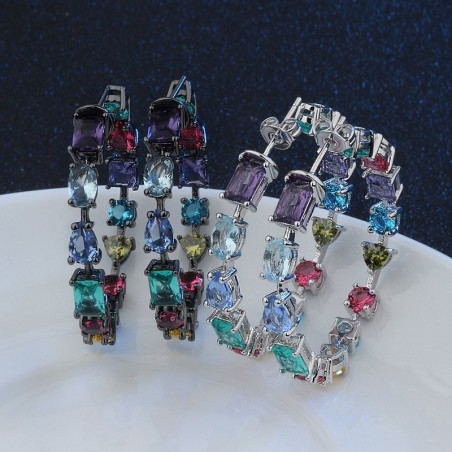Cubic zirconia hoop earringsEarrings
