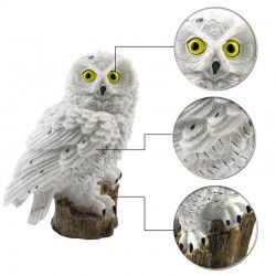 Owl shaped garden light with solar panel - LED - waterproofSolar lighting