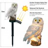 Owl shaped garden light with solar panel - LED - waterproofSolar lighting