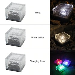 Glass stone - ice cube - crystal garden light - night lamp - solar - 4 piecesSolar lighting