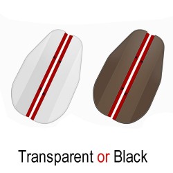Car rear view mirror - side mirror - rain visor - sticker - 2 piecesStickers